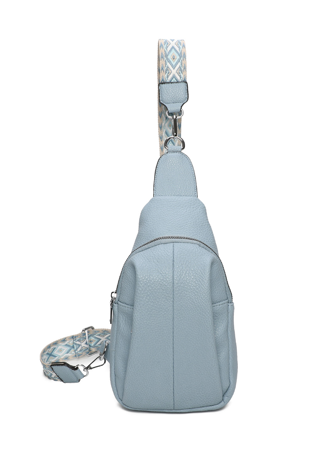 Yoko PU Crossbody Sling Bag with Canvas Strap