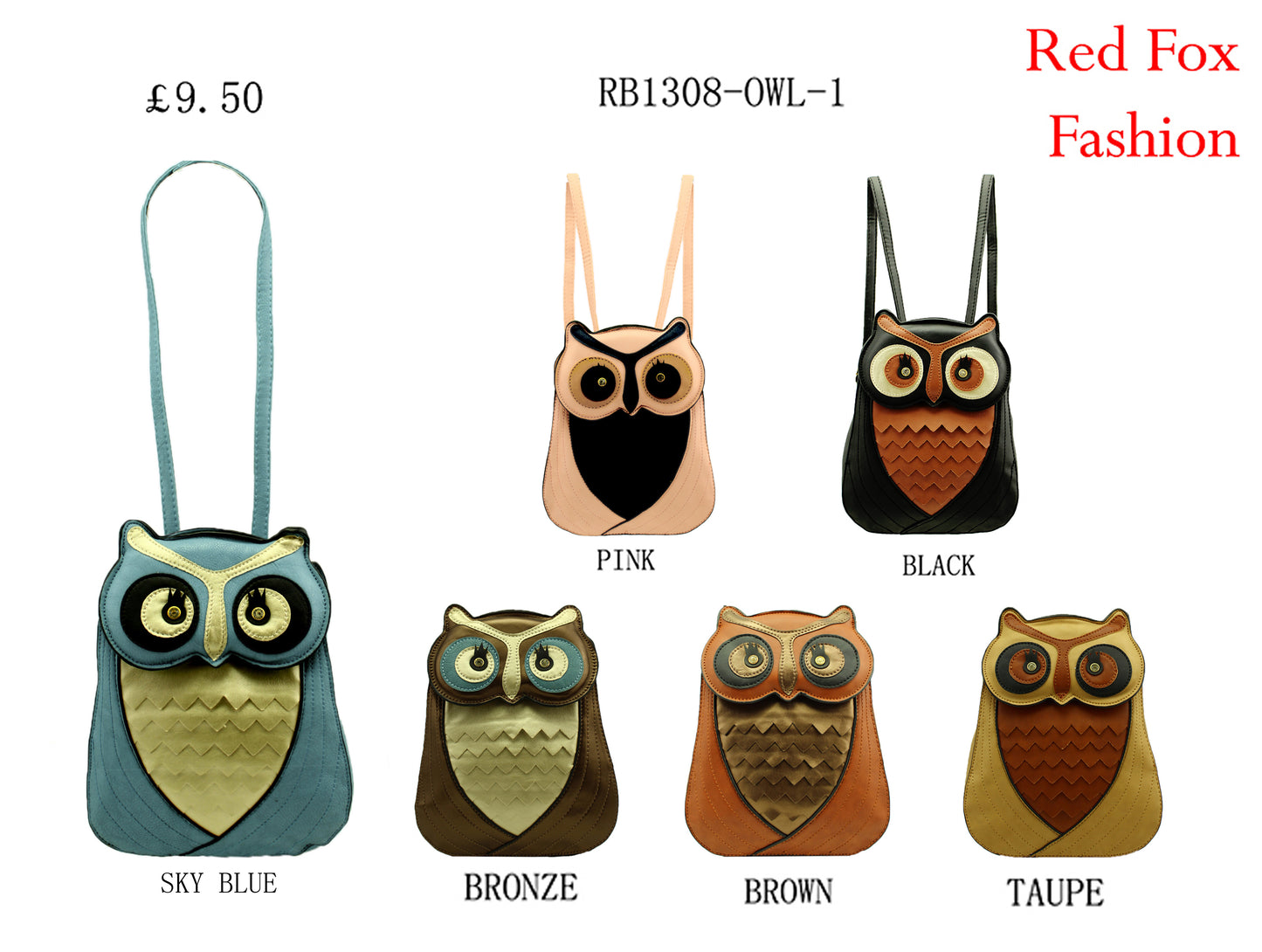 Fantasia Owl Cross-body Bag Backpack - RB1308OWL