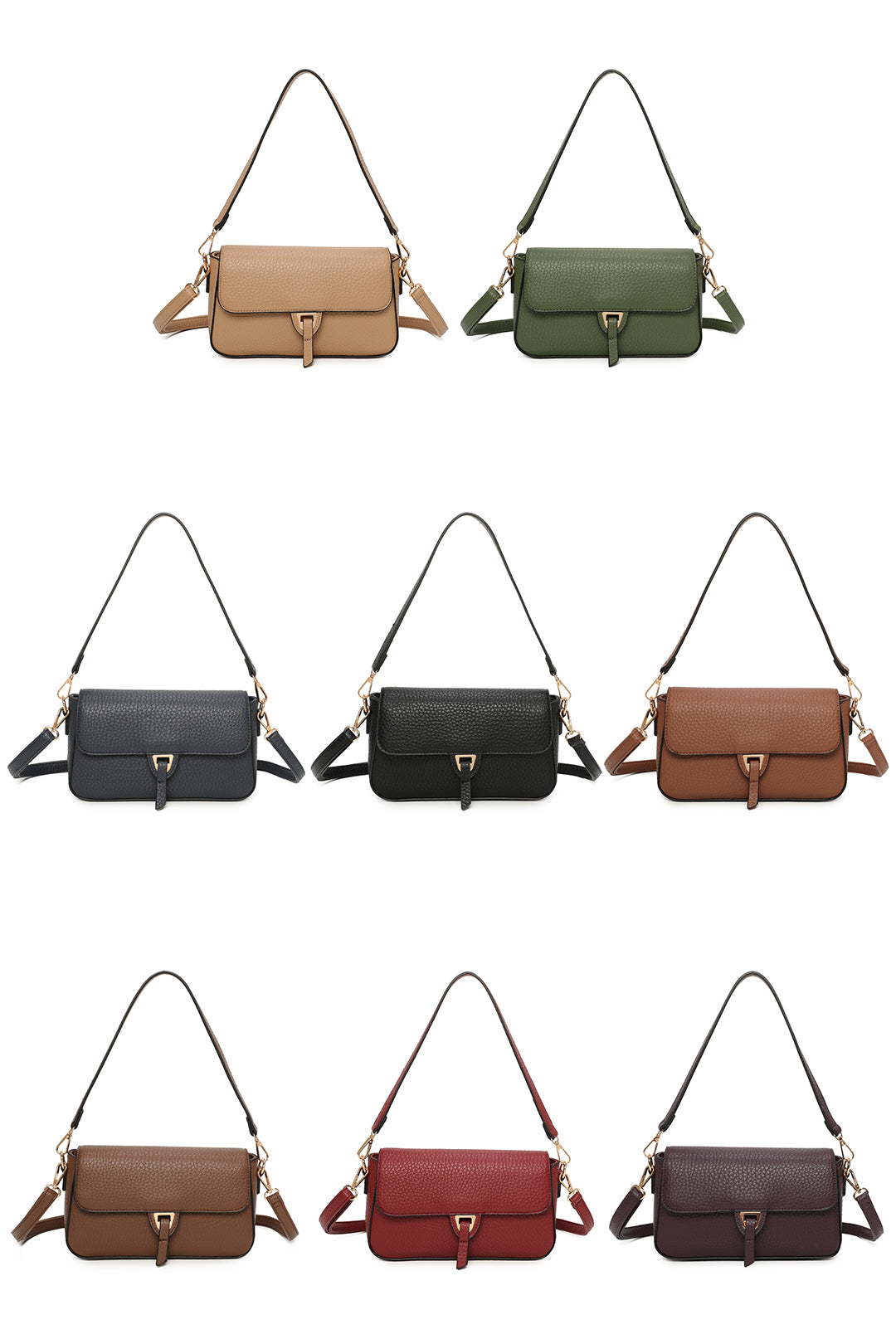 Vespera Classic PU Leather Shoulder Bag - RB260515