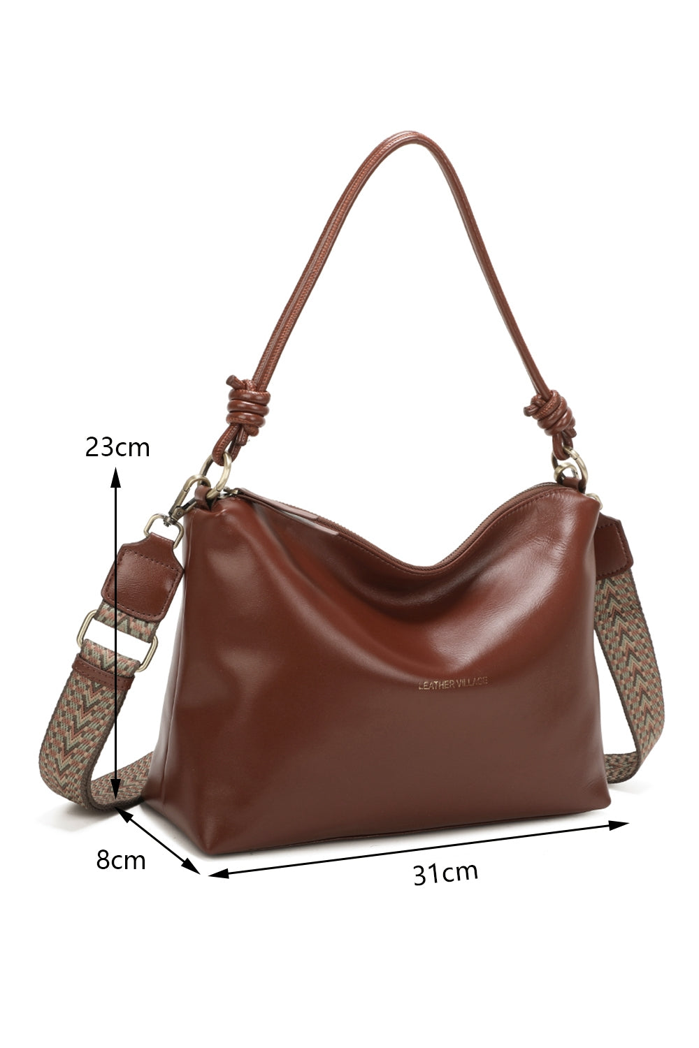 Willow Real Leather Hobo Shoulder Bag - VL2502