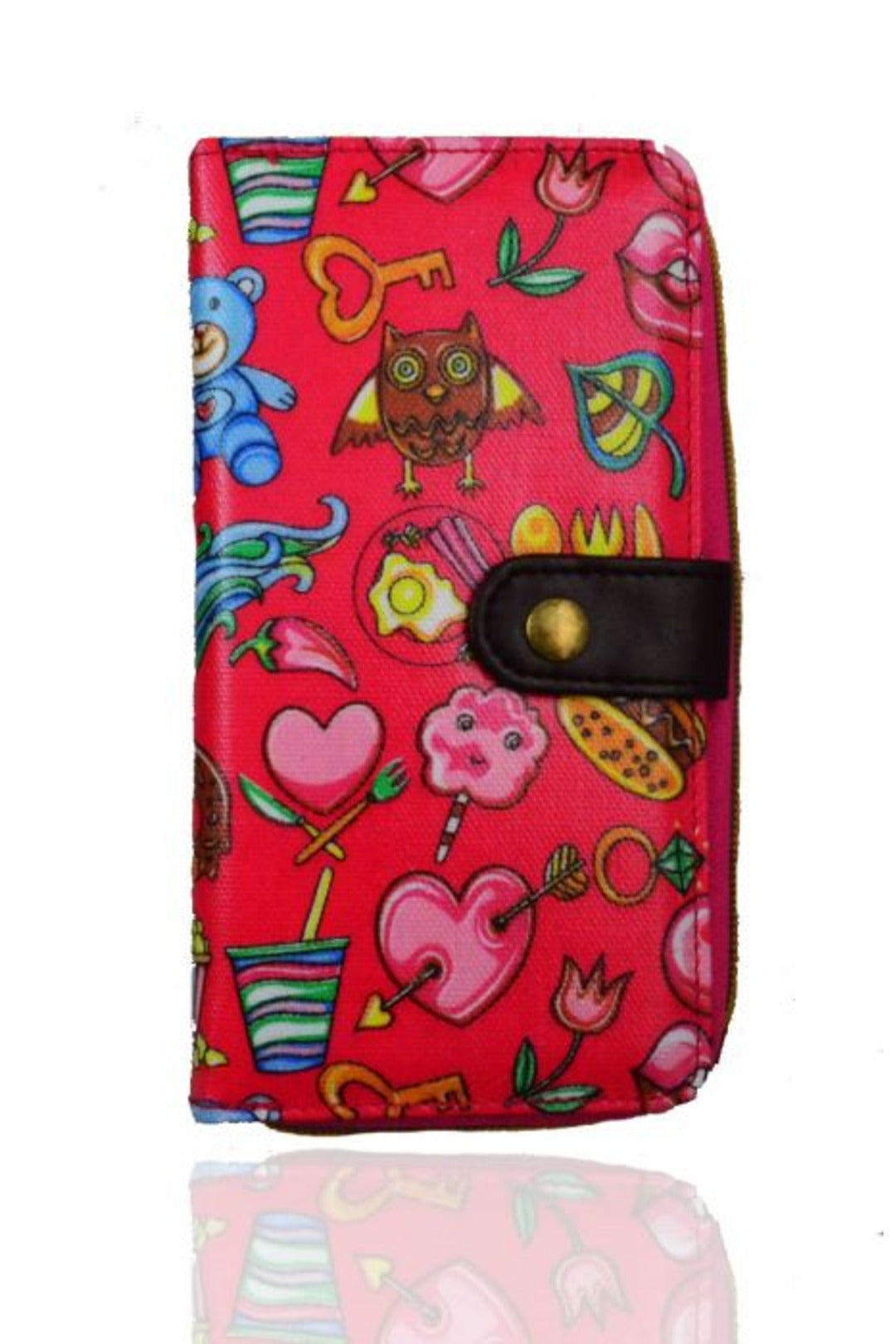Fun Doodle PU Leather Pocket Wallet - K2 -E1