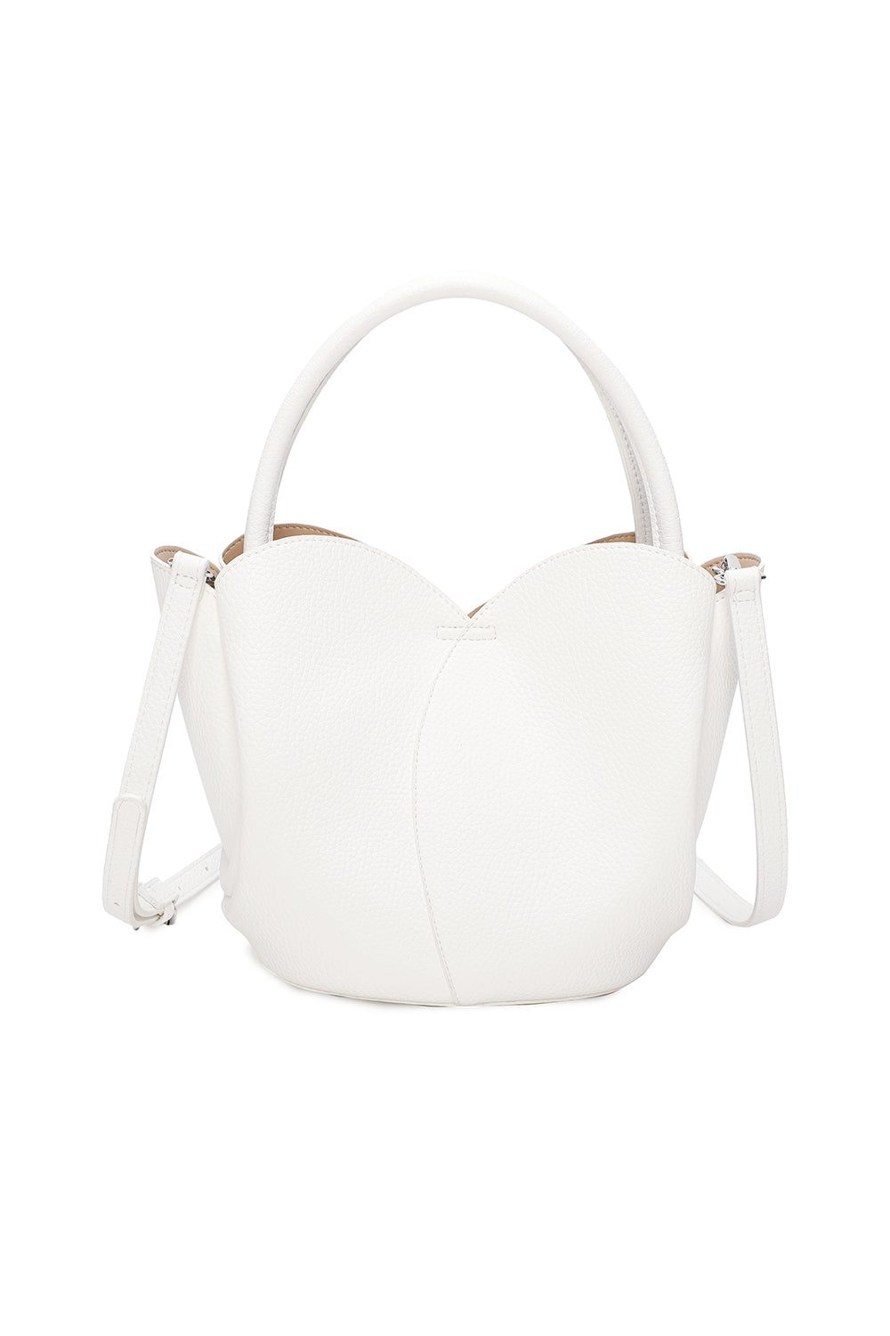 The Petal 2in1 PU Leather Shoulder Hand Bag With an Extra Crossbody Bag - RY241051