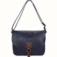 Allen PU Leather Crossbody Messenger Bag with Real Leather Magnetic Fastening