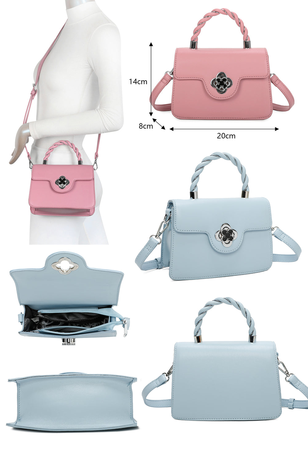 Mignon Crossbody Top-Handle Bag(RH221086)