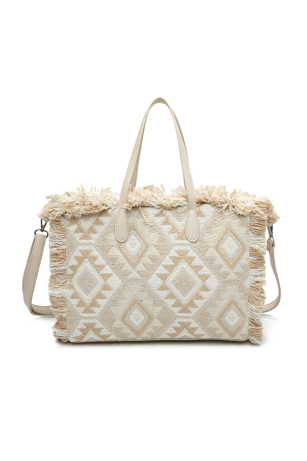 Woven Finish Shoulder Tote Bag