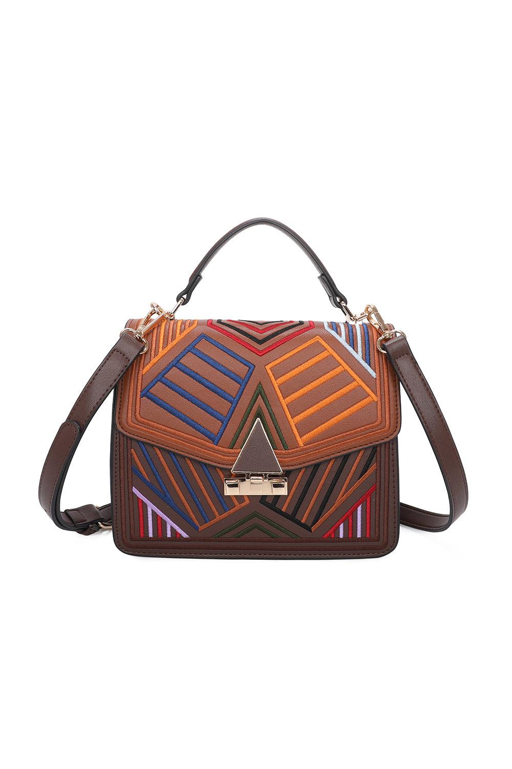 Robin Geometric Pattern Shoulder Bag