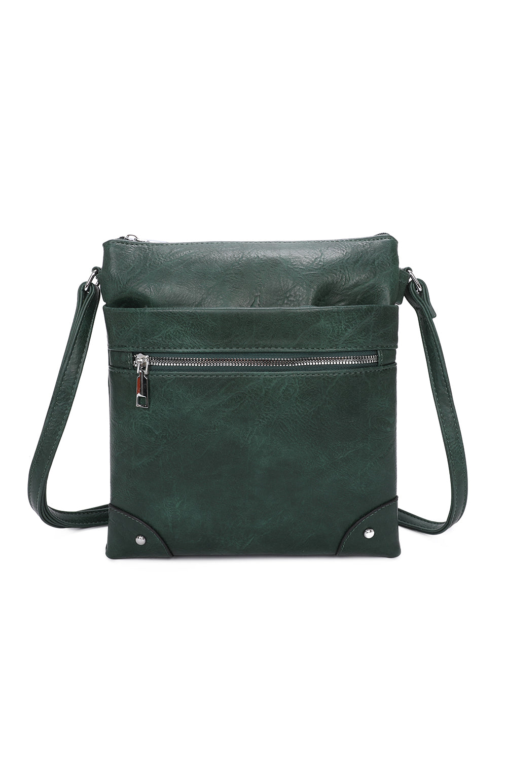 San Triple Zipped Pockets Crossbody Bag