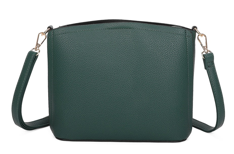 Carey Minimalist PU Leather Crossbody Bag