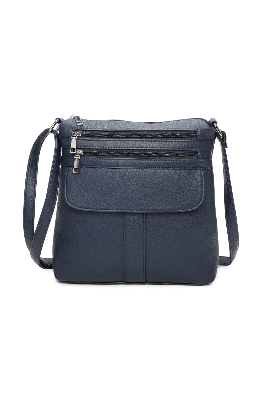 Vier Quadriple Zip Cross Body Bag