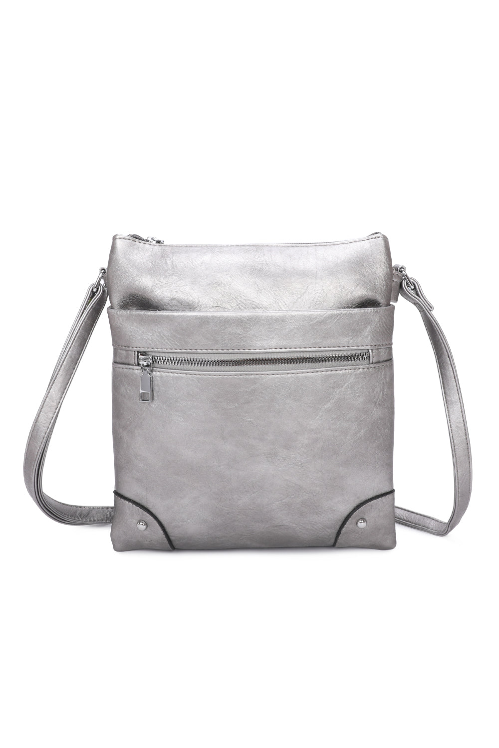 San Triple Zipped Pockets Crossbody Bag