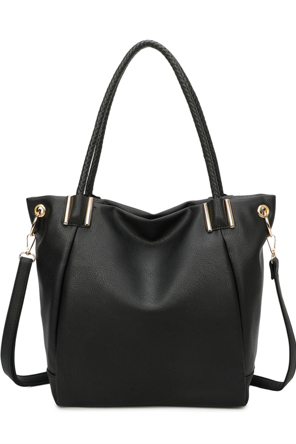 black shoulder bag