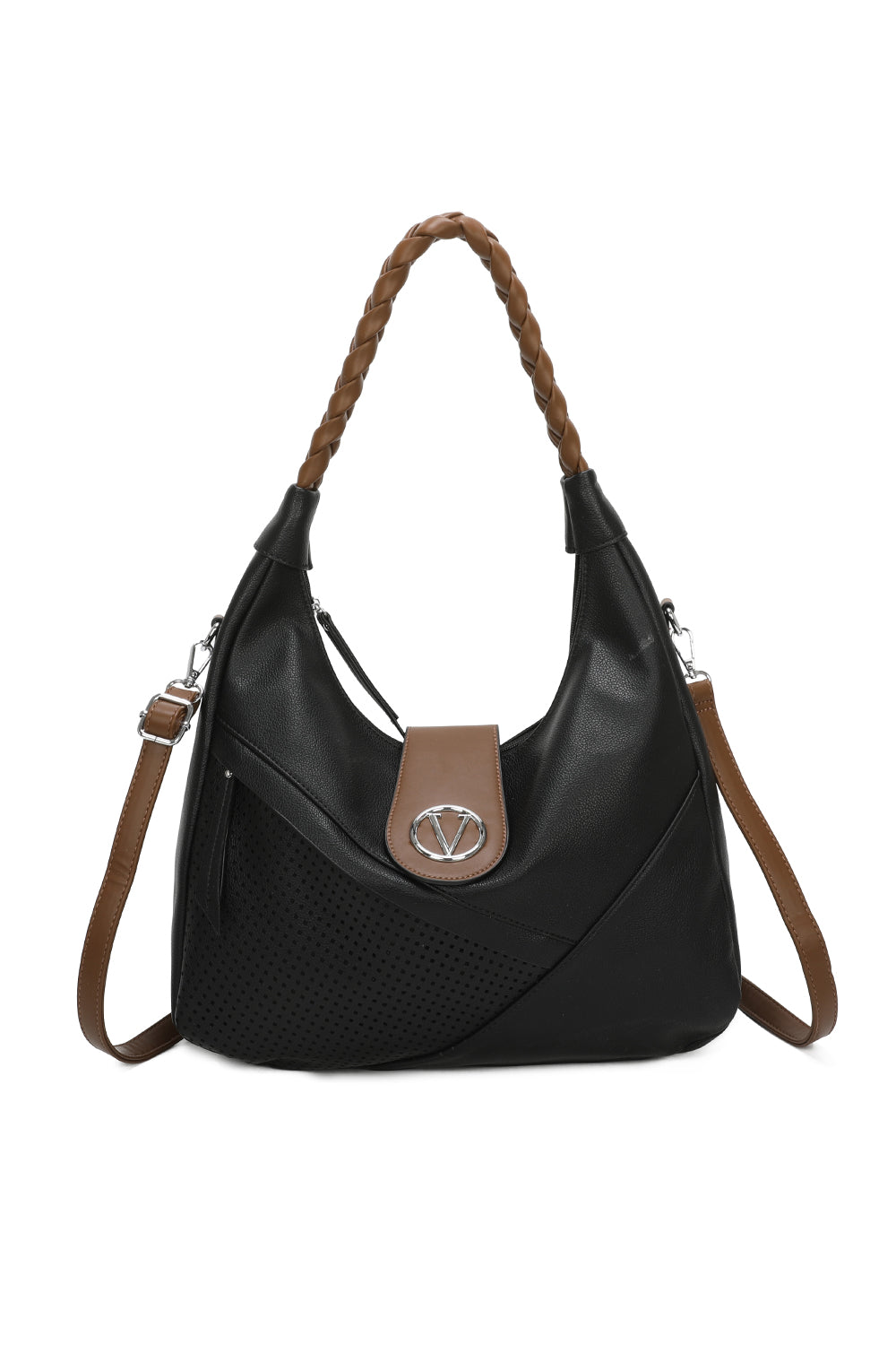 PU Leather V Shoulder Bag