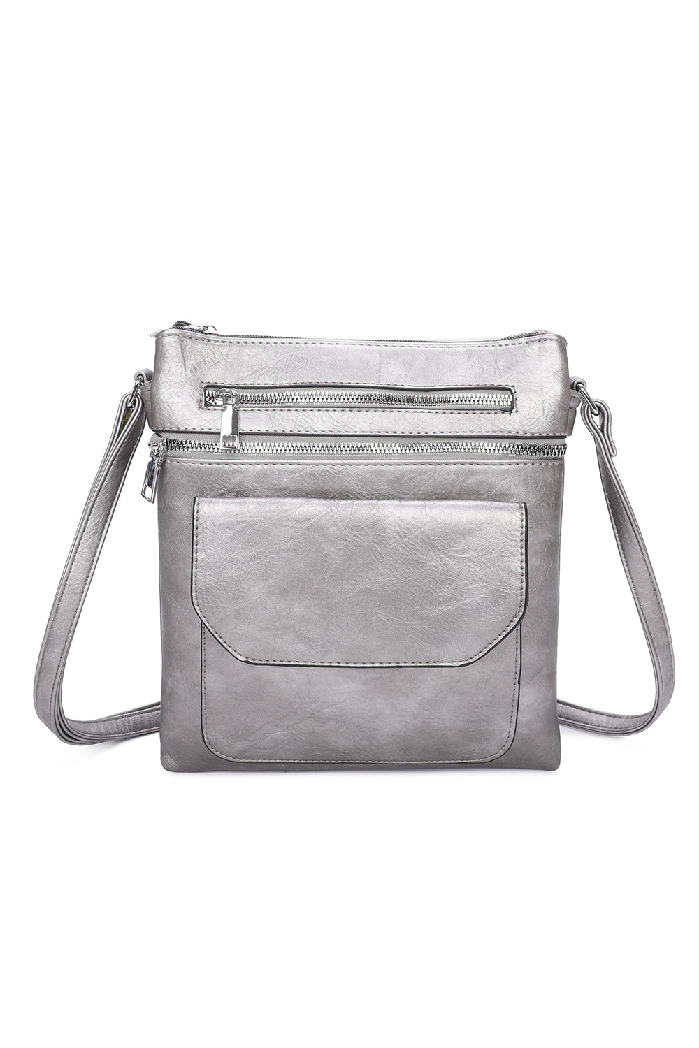 Yon Triple Zipped and One Flapped Pocket Cross Body Bag