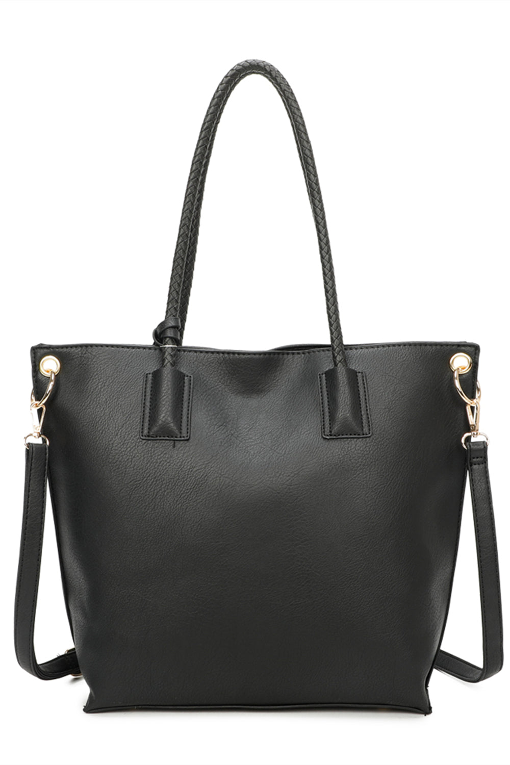 Reid Dual Tassel PU Leather Shoulder Tote Bag