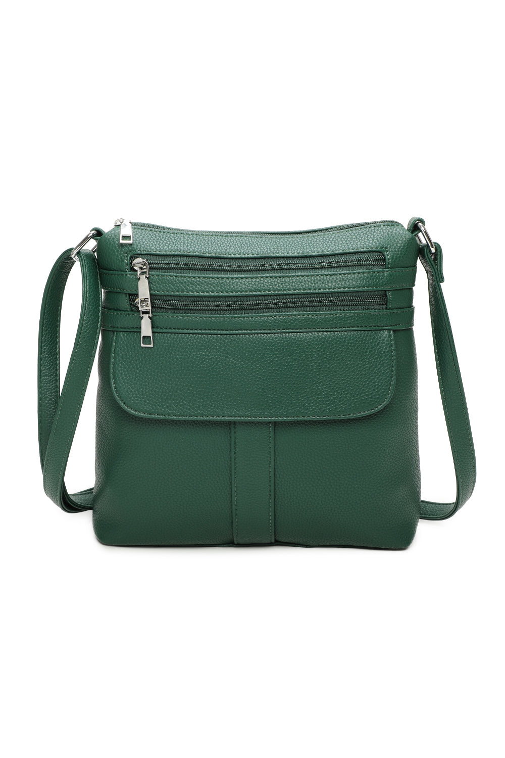 Vier Quadriple Zip Cross Body Bag