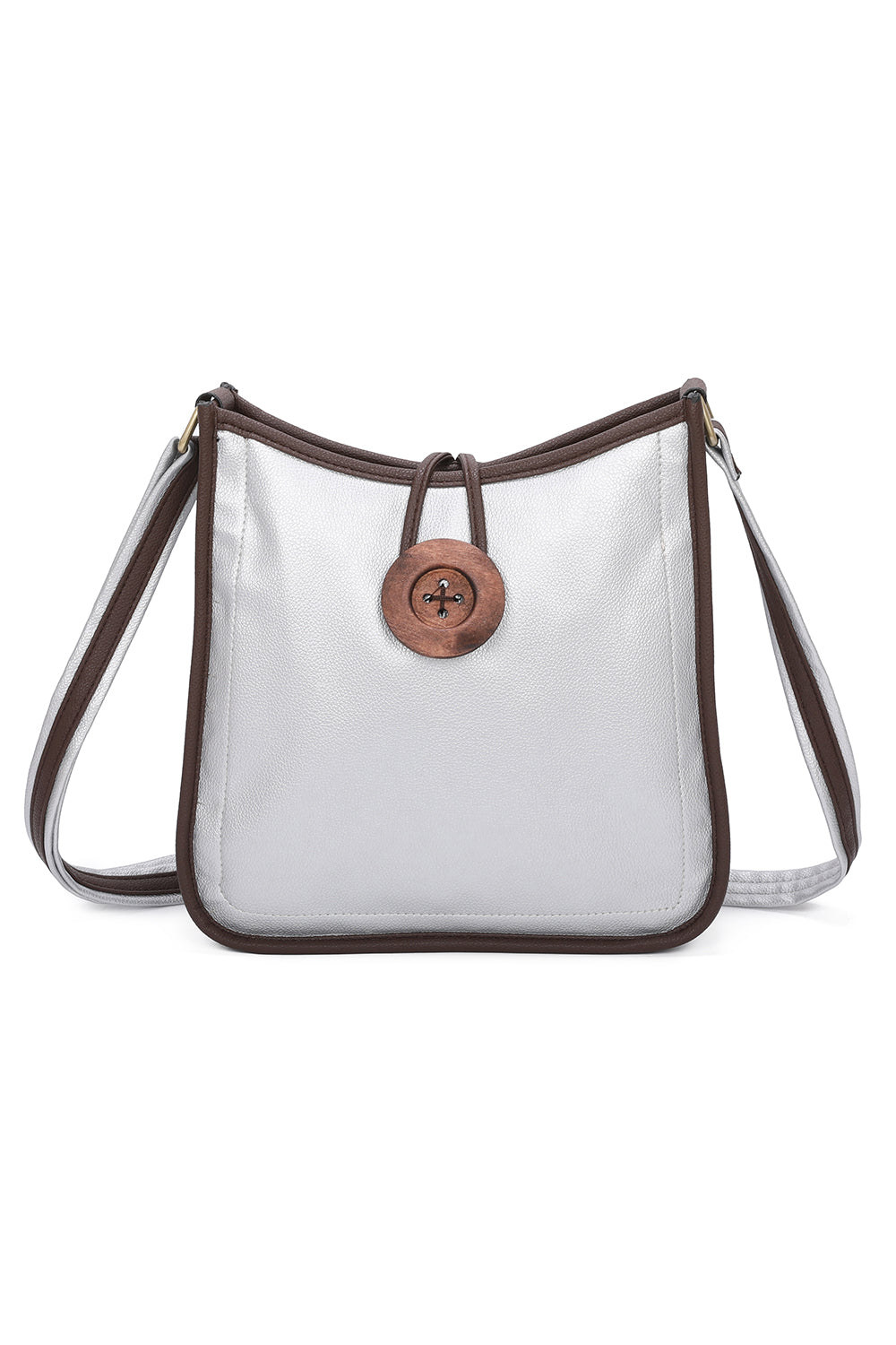 Hava Button Messenger Crossbody Bag