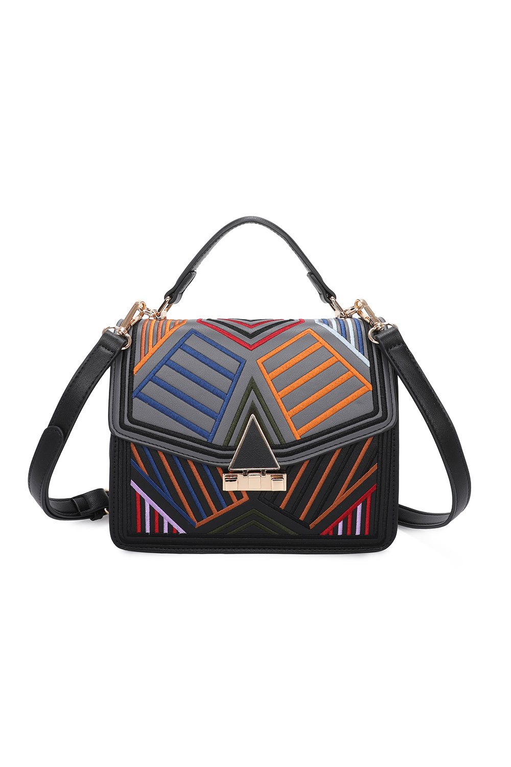 Robin Geometric Pattern Shoulder Bag