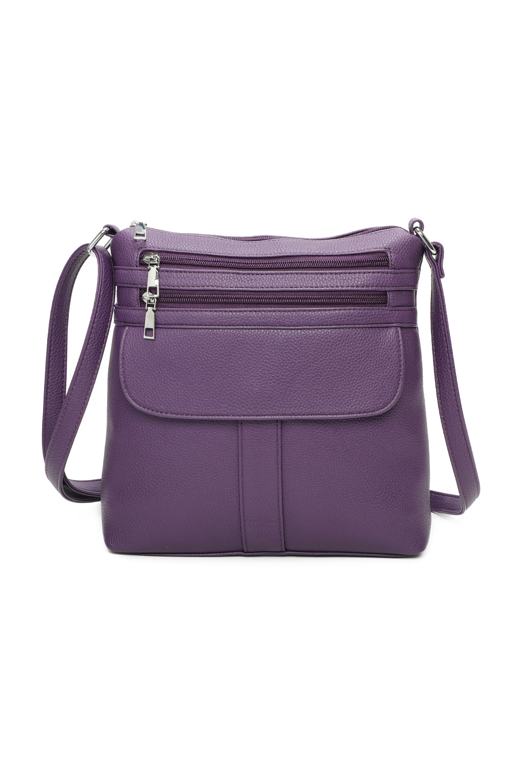 Vier Quadriple Zip Cross Body Bag