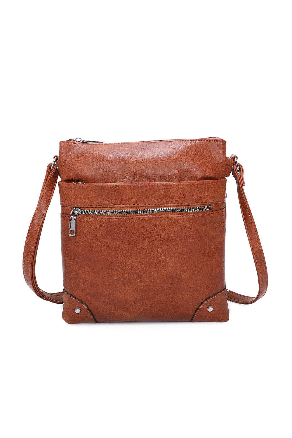 San Triple Zipped Pockets Crossbody Bag