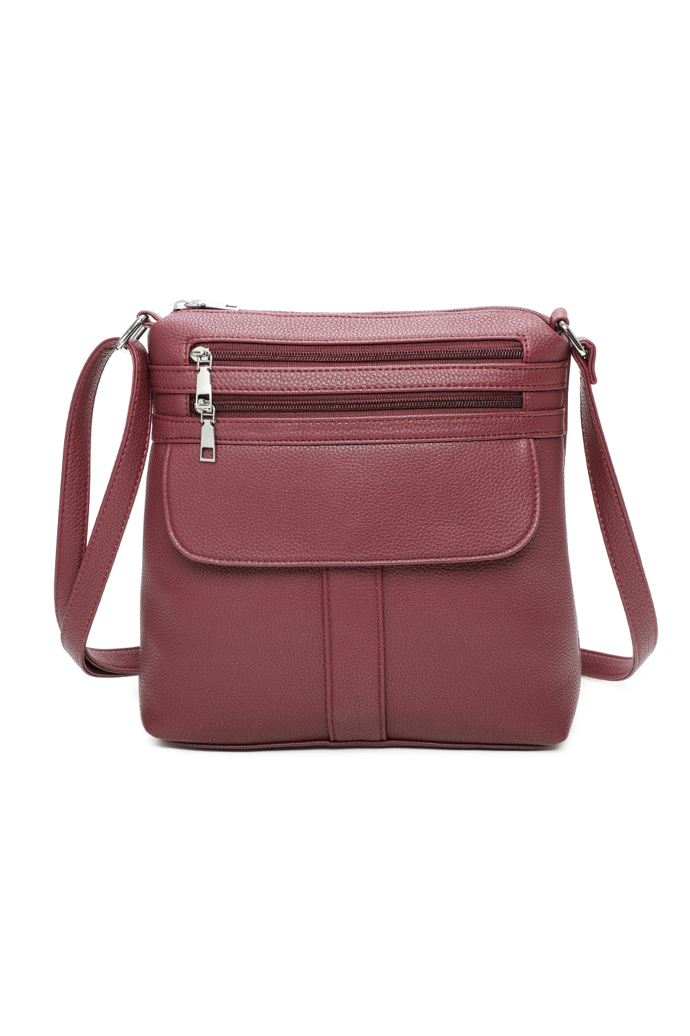 Vier Quadriple Zip Cross Body Bag