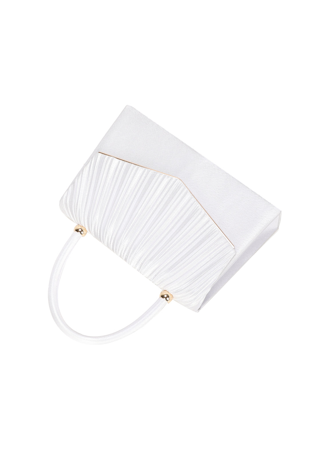 Atelier Pleated Satin Top Handle Clutch Bag - RZ2513