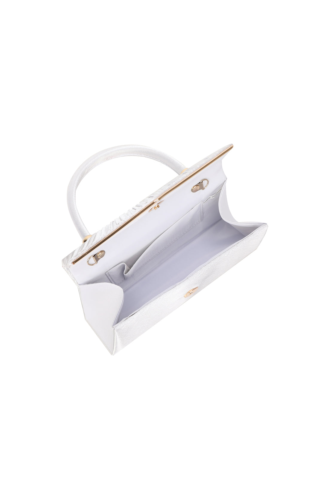 Atelier Pleated Satin Top Handle Clutch Bag - RZ2513