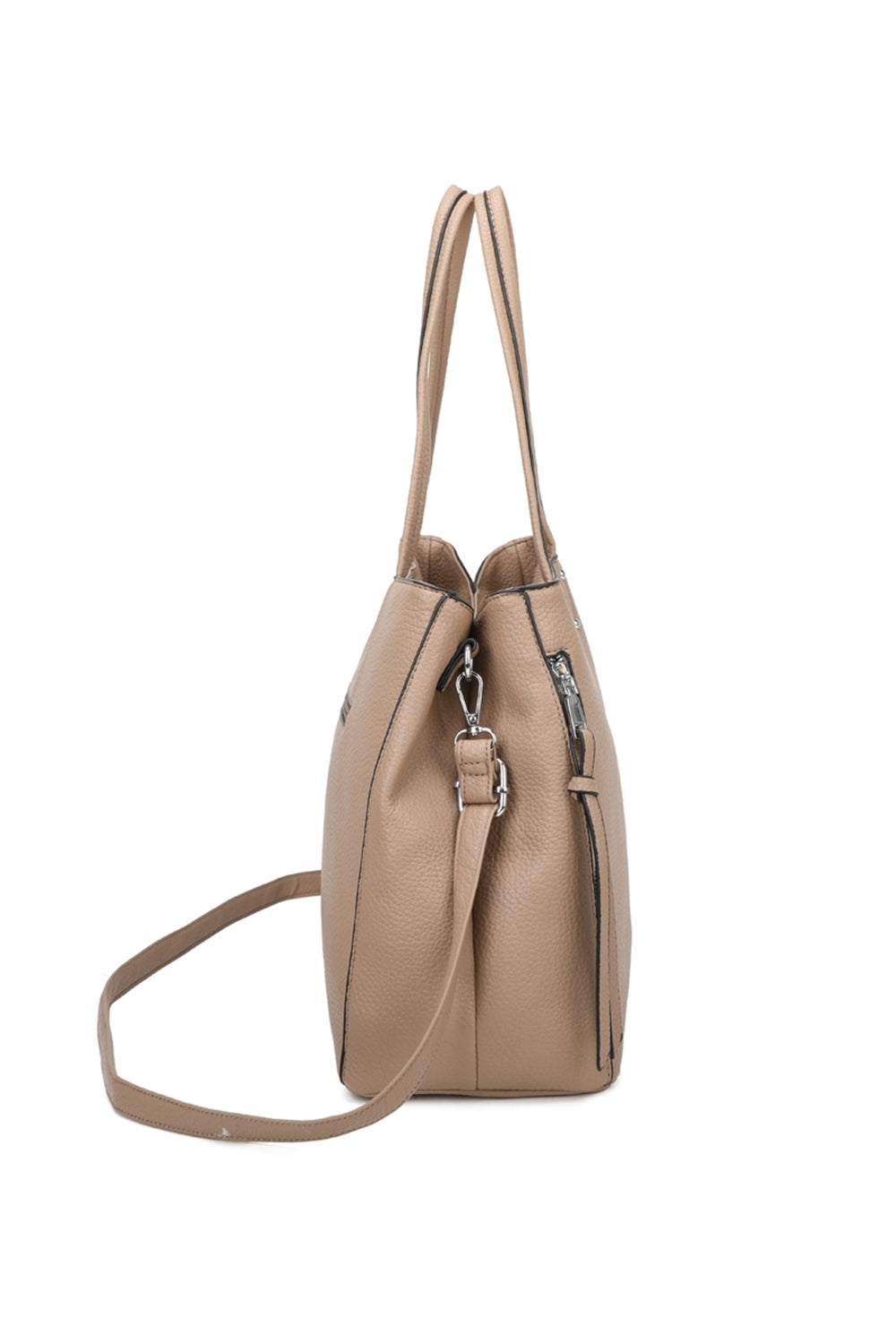 Elara Oversize PU Leather Hobo Shoulder Bag - RB241031