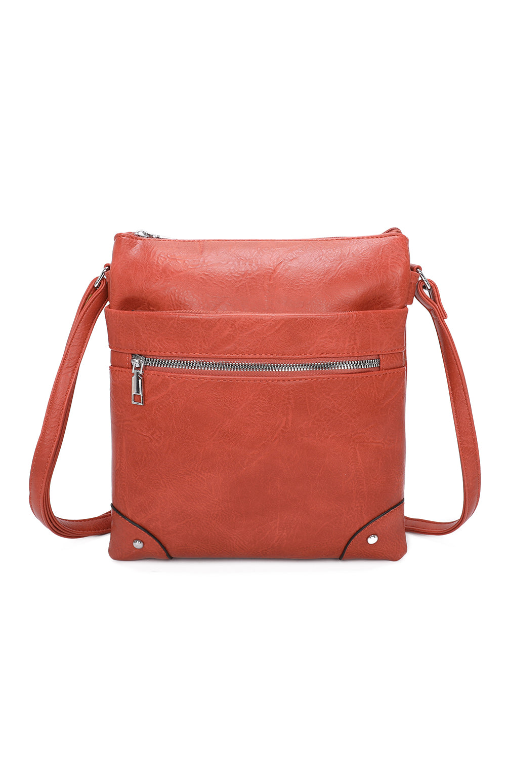 San Triple Zipped Pockets Crossbody Bag