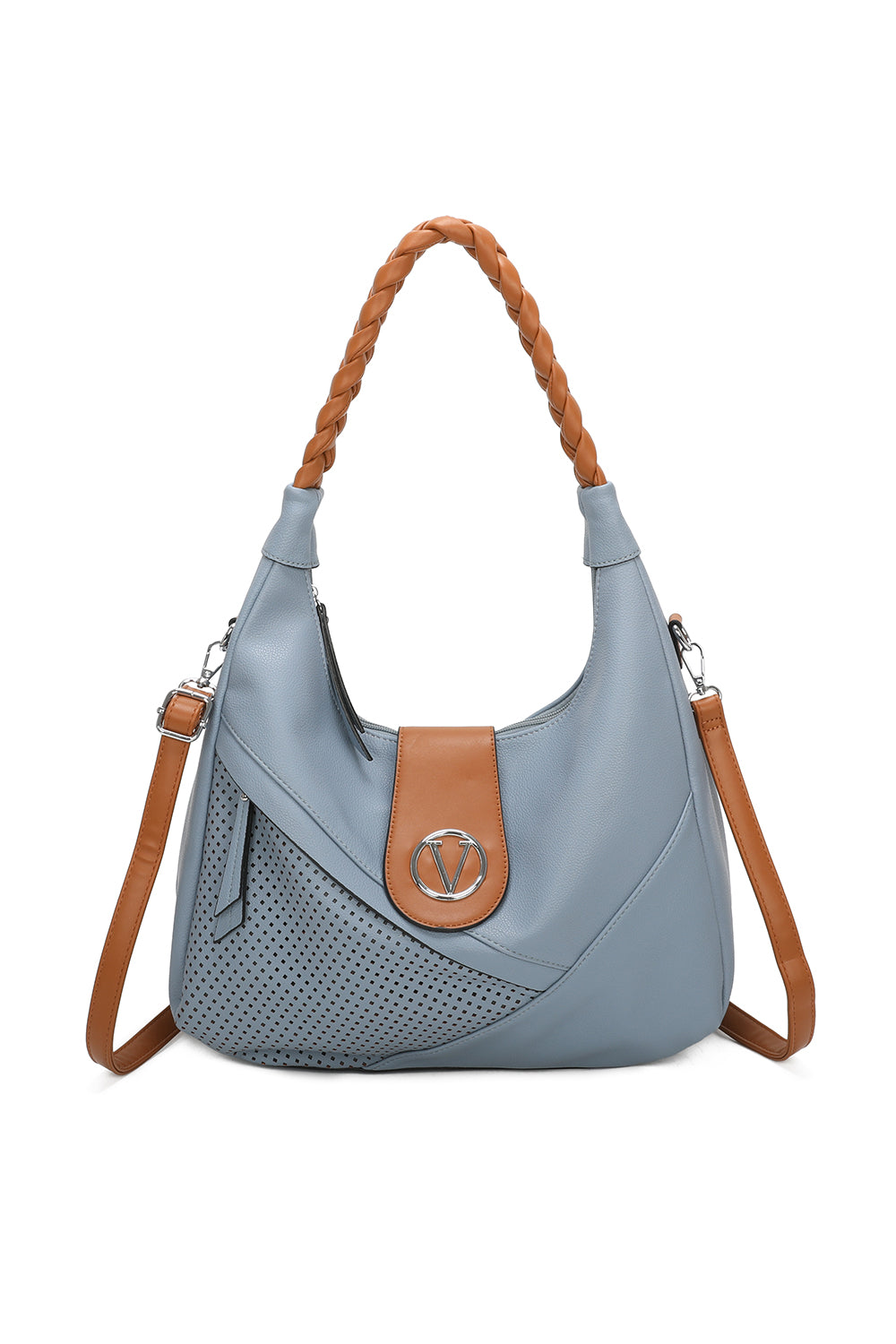 PU Leather V Shoulder Bag