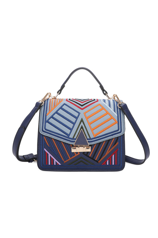 Robin Geometric Pattern Shoulder Bag