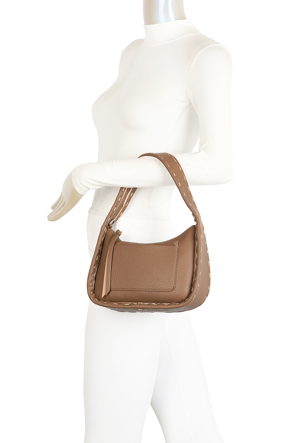 Paige PU Leather Crossbody Top-Handle Bag