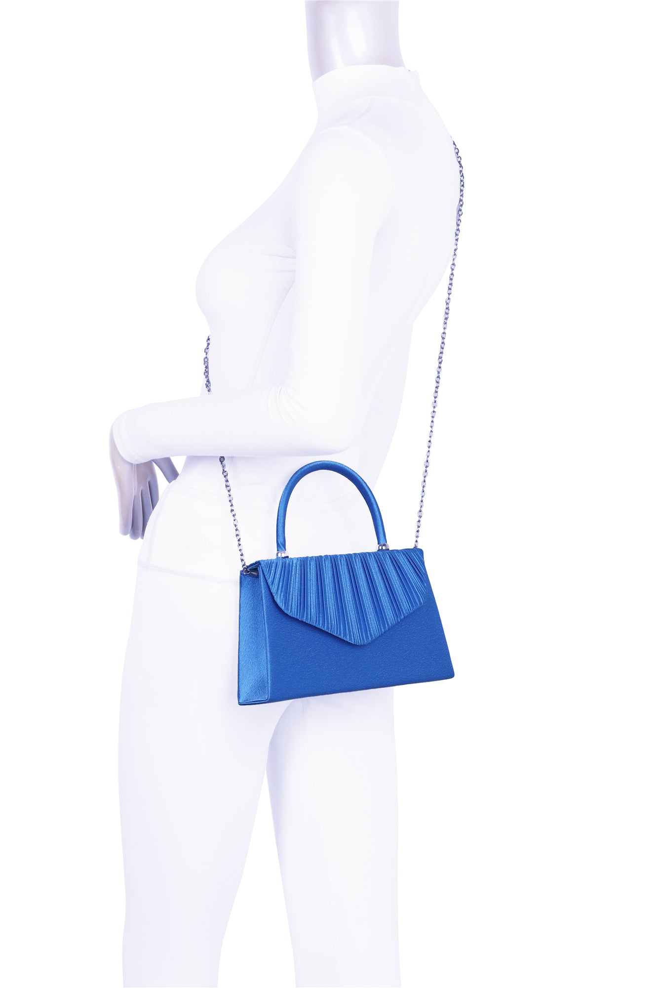 Pleated Elegance Crossbody Clutch Bag - RZ2421