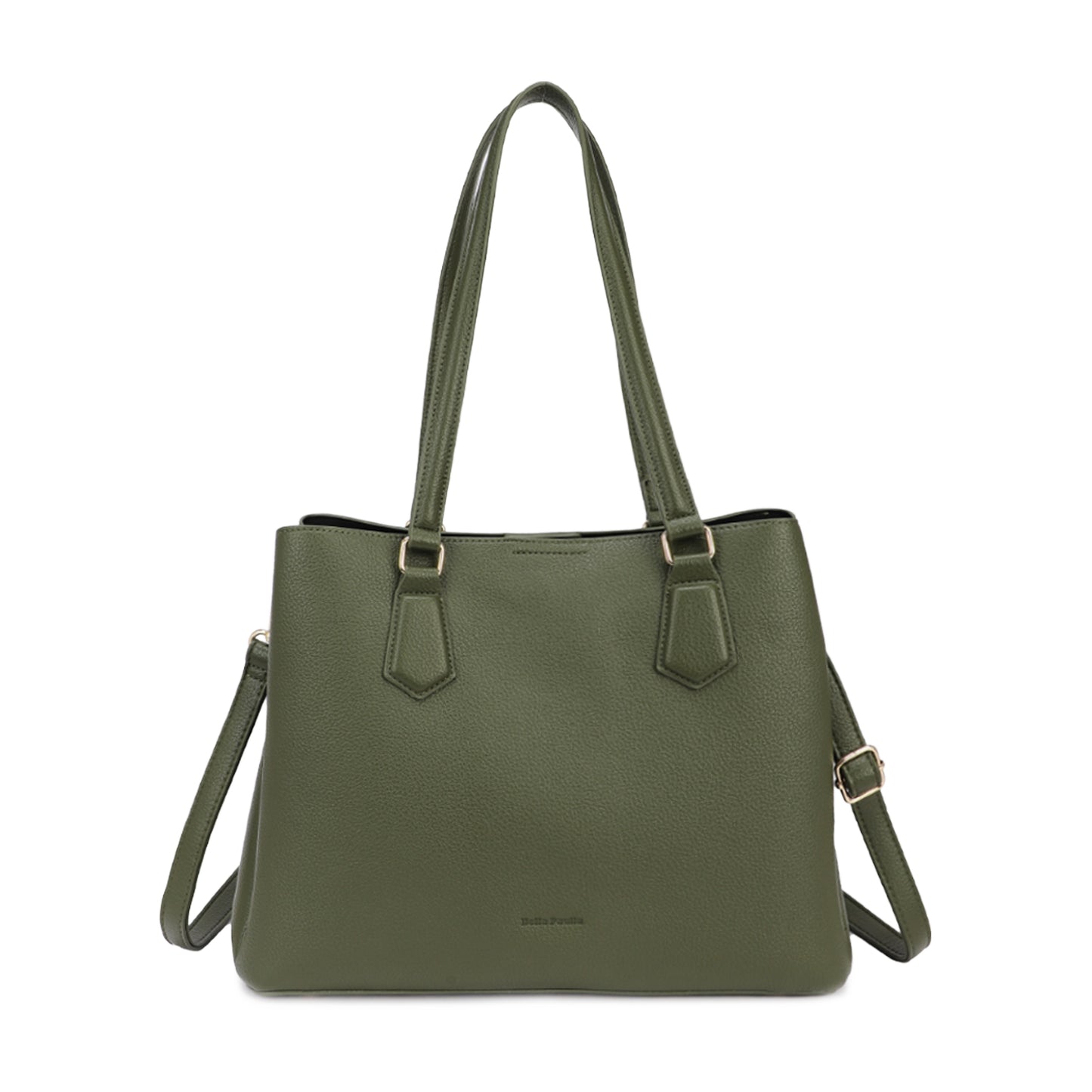 Arcadia PU Leather Triple Compartments Shoulder Bag - BP22517