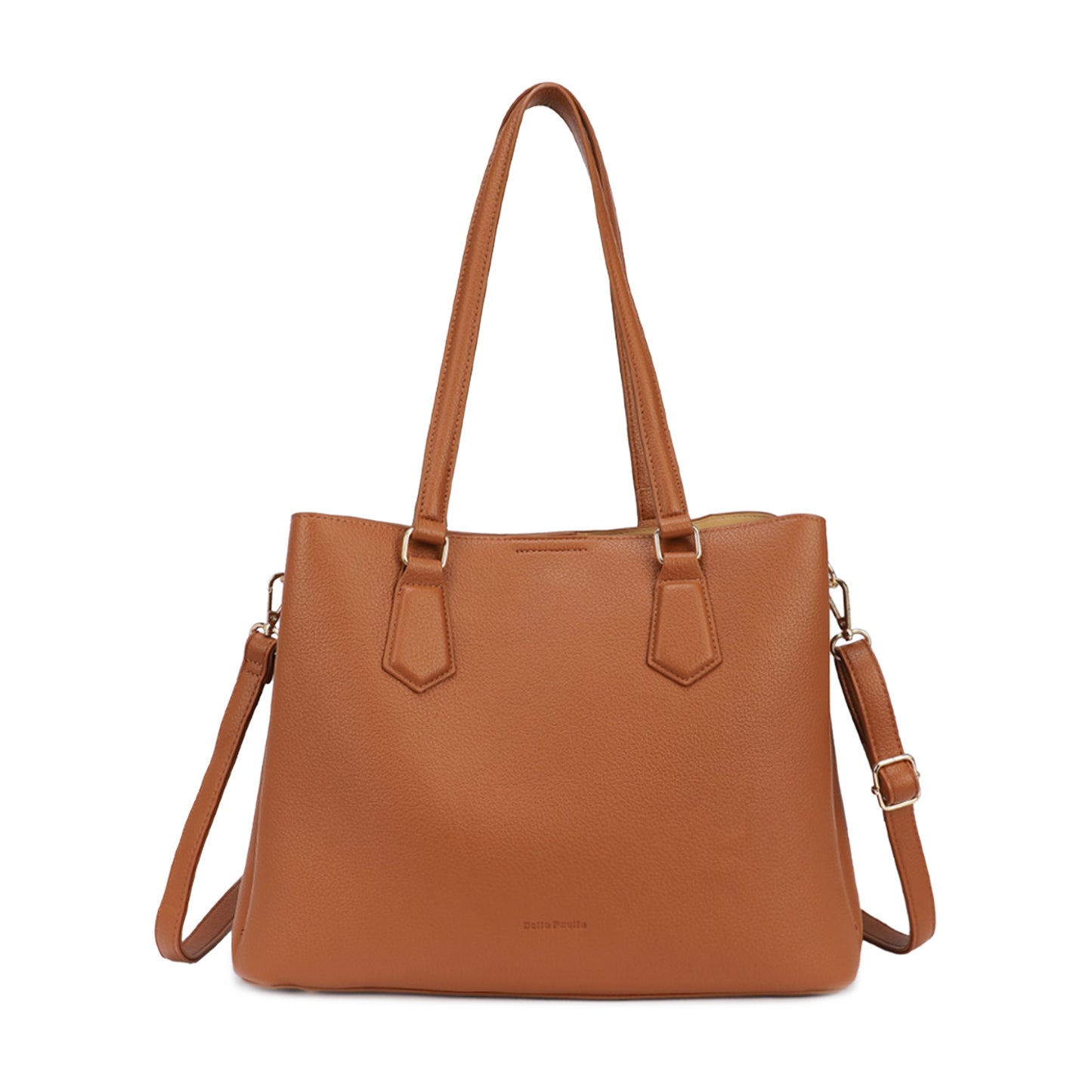 Arcadia PU Leather Triple Compartments Shoulder Bag - BP22517