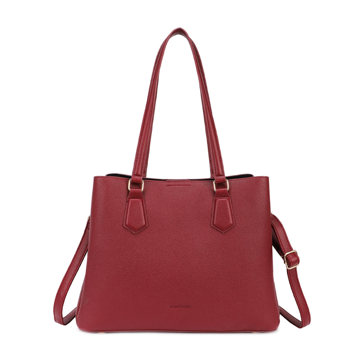 Arcadia PU Leather Triple Compartments Shoulder Bag - BP22517