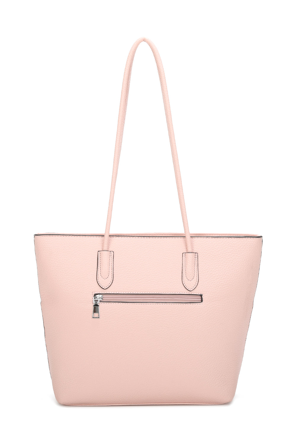 Savannah PU Leather Tote Bag With Leopard Style Ribbon - RB241029