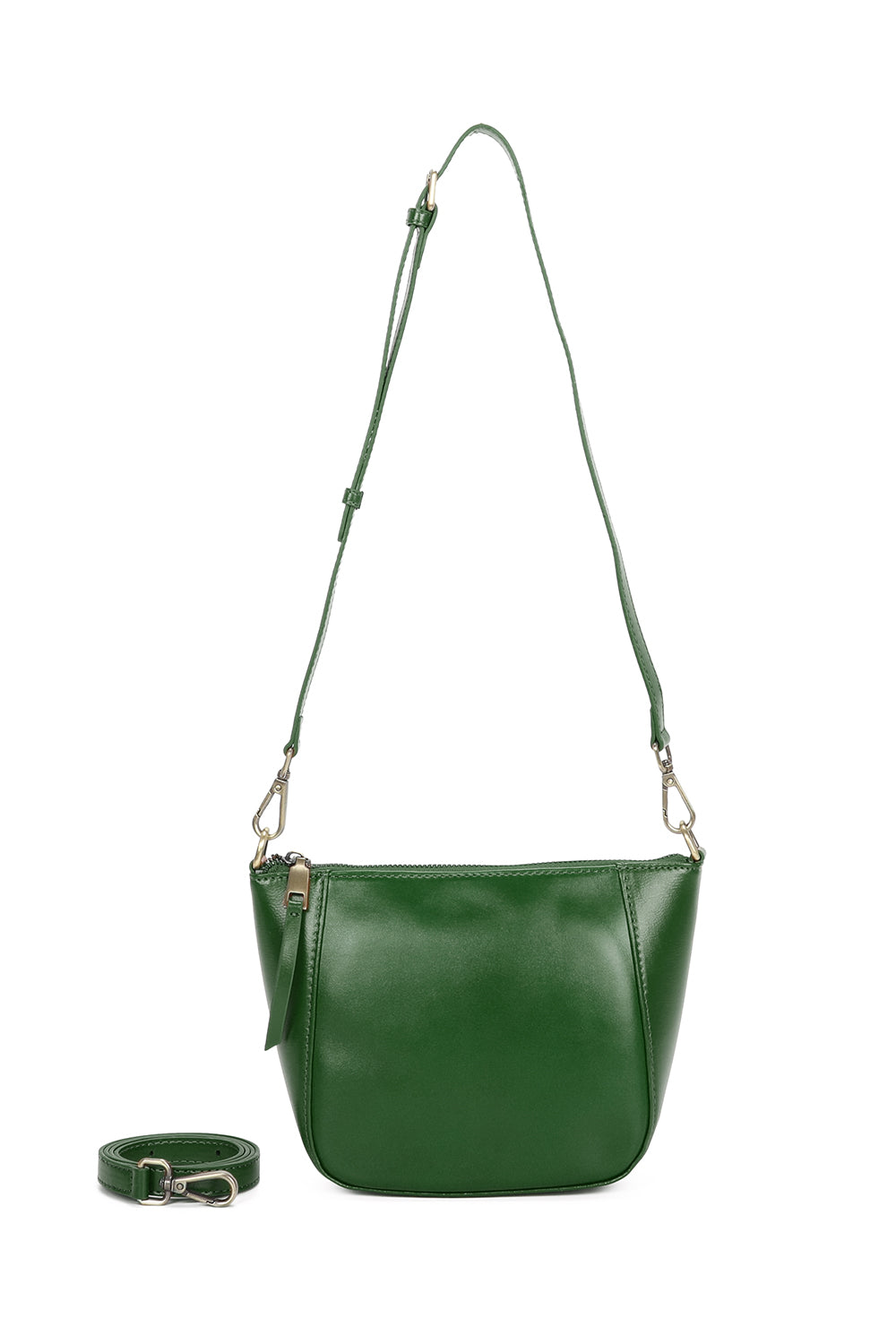 Carrera Minimalist Leather Crossbody Shoulder Bag