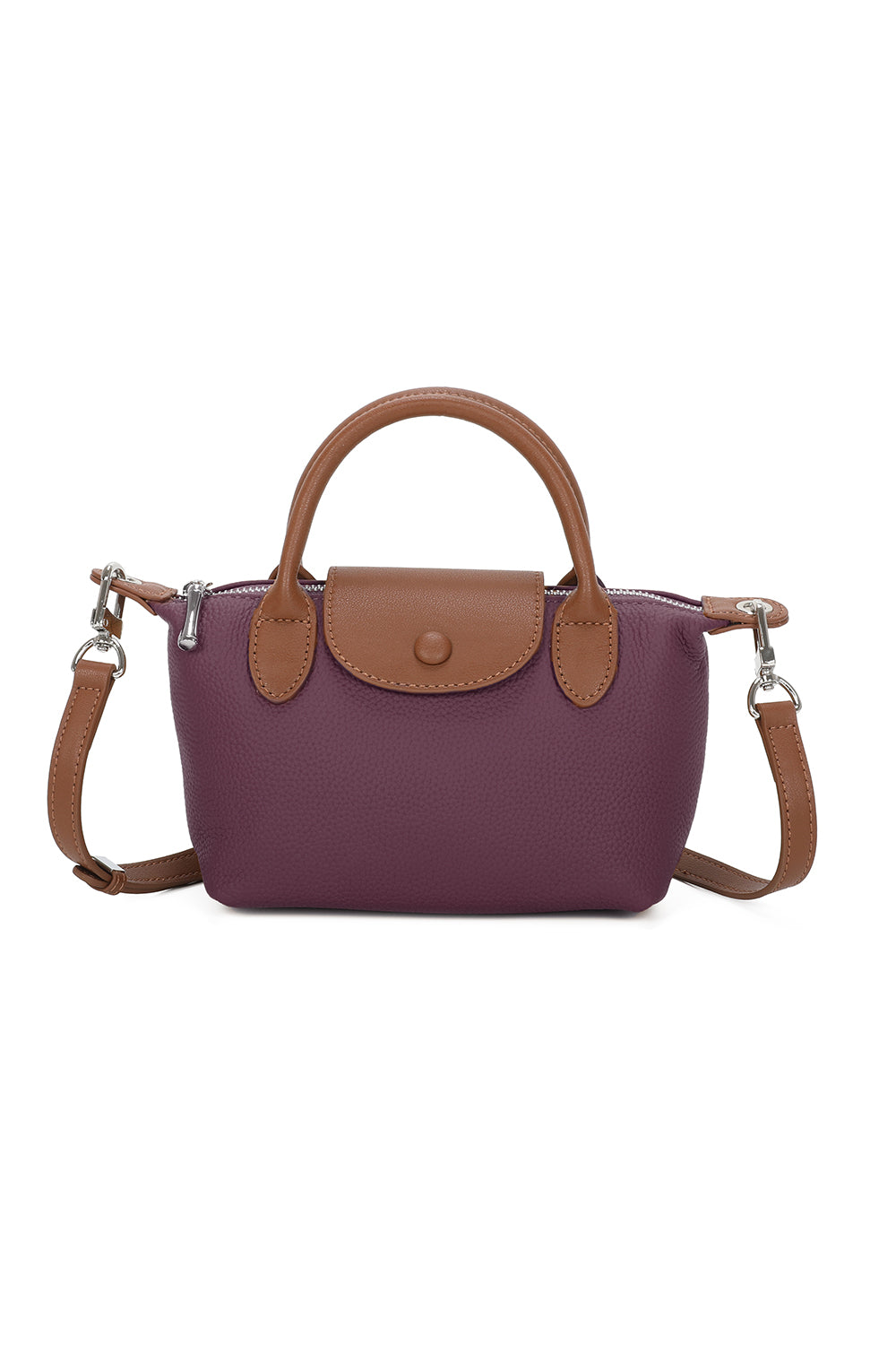 Ria Leather Mini Shoulder Top Handle Bag