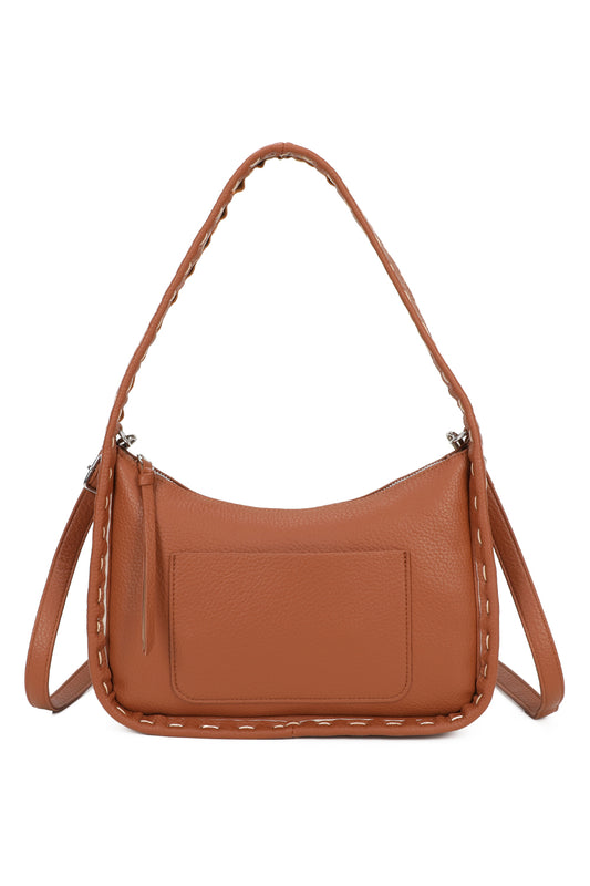 Madison PU Leather Crossbody Hobo Shoulder Bag