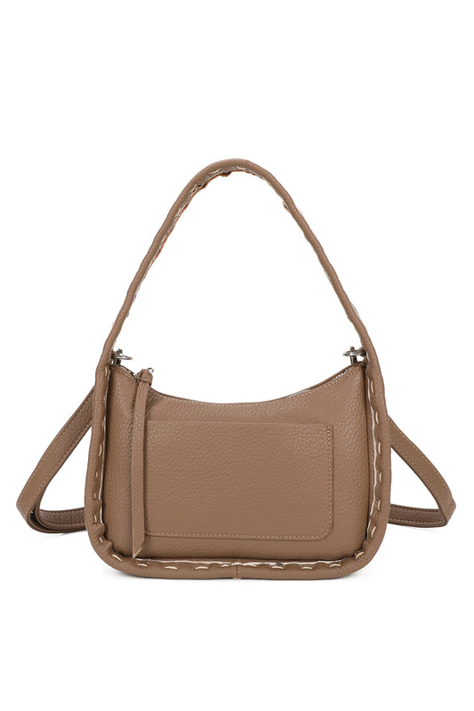 Paige PU Leather Crossbody Top-Handle Bag