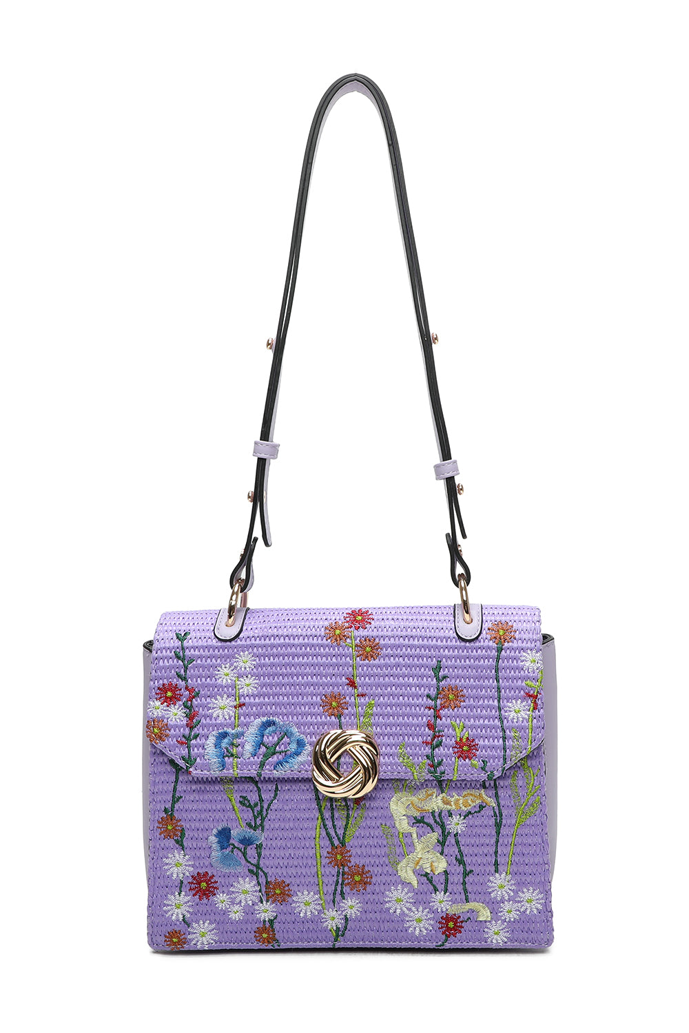 Suya Flower Woven Finish Shoulder Bag