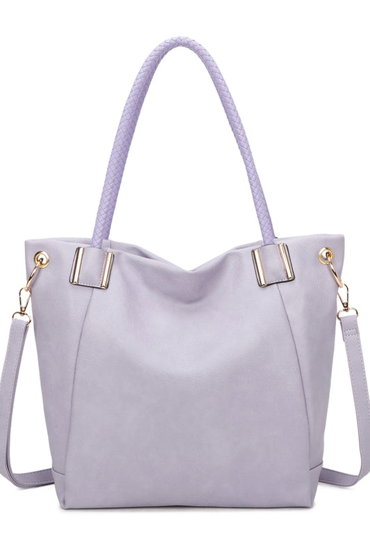 Medio PU Leather Shoulder Tote Bag