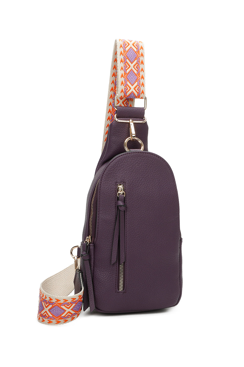 Duo Crossbody Sling Bag with Canvas Strap