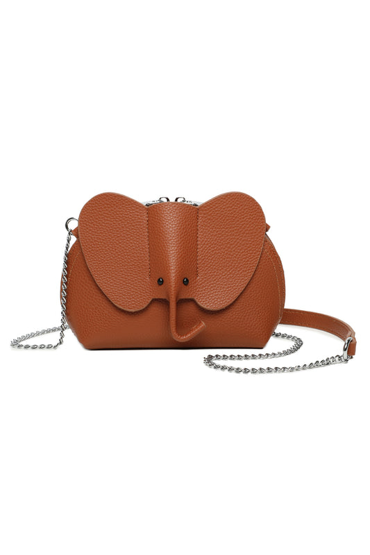 Elephant mini-sized PU crossbody bag