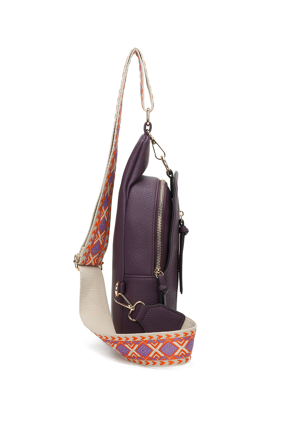 Duo Crossbody Sling Bag with Canvas Strap