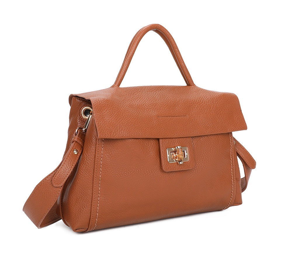 Sala PU Leather Crossbody Top-Handle Bag