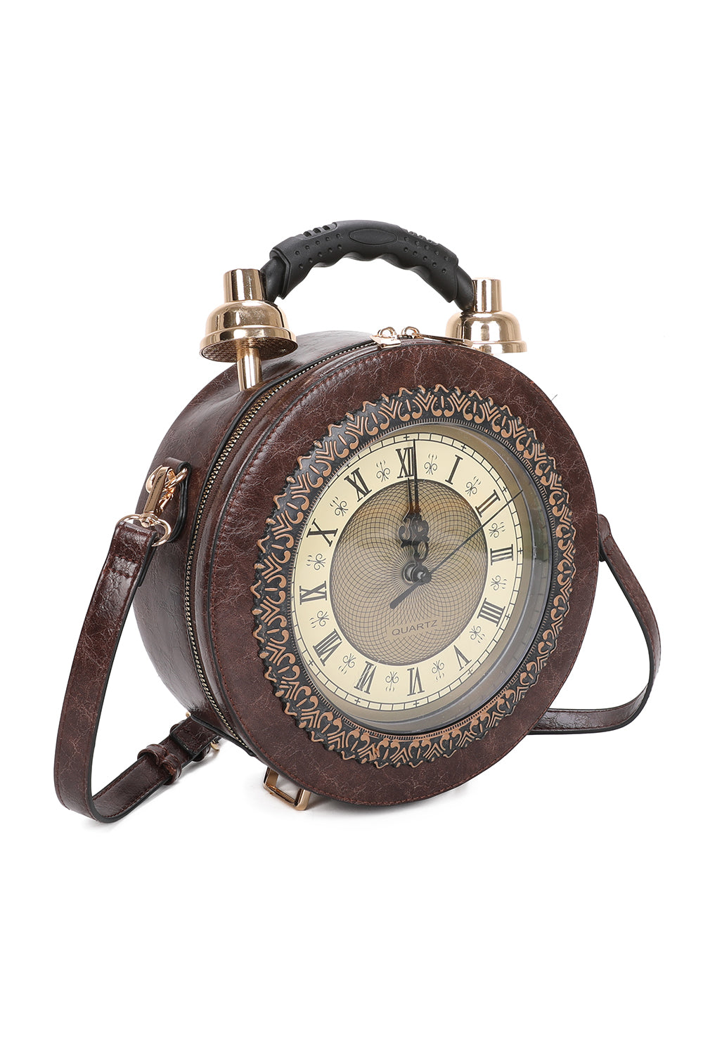 Clock PU Shoulder bag