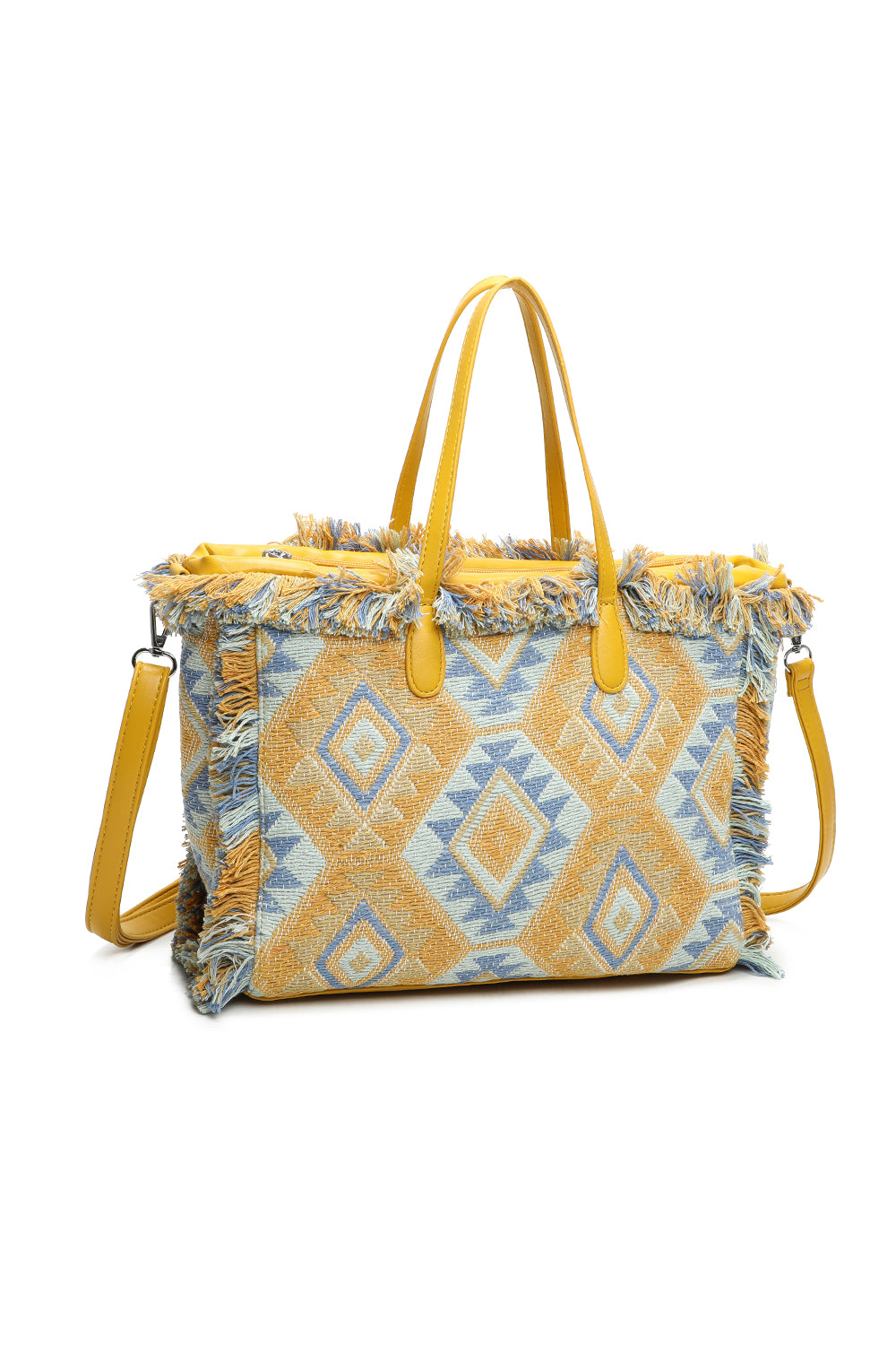 Woven Finish Shoulder Tote Bag