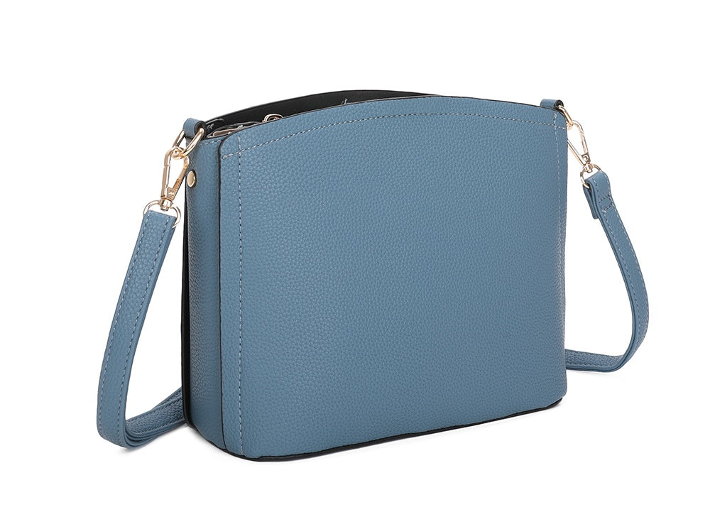 Carey Minimalist PU Leather Crossbody Bag