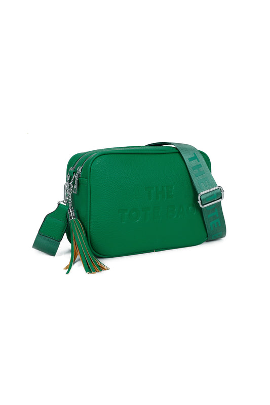 Korrae PU Leather Tassel Strap Crossbody Tote Bag - RB241035